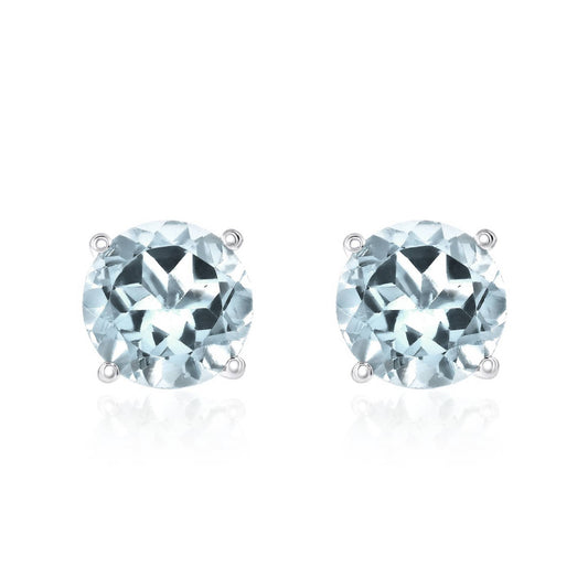 Smyth Jewelers 14k Gold Aquamarine Stud Earrings