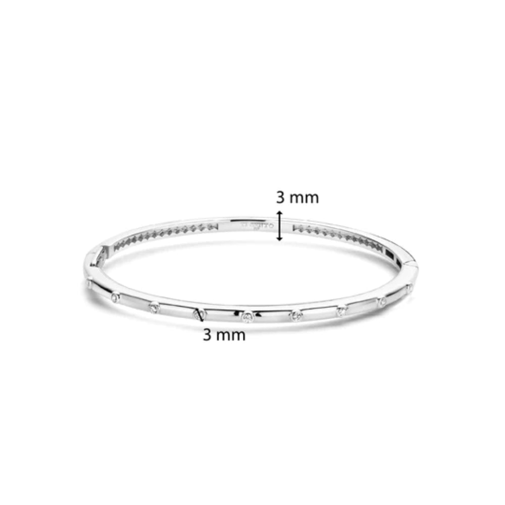 Ti Sento Sterling Silver Bangle Bracelet