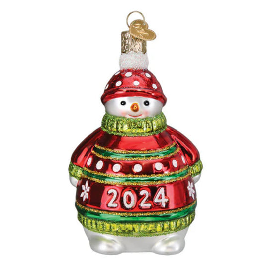 Old World Christmas 2024 Snowman Ornament