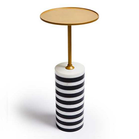 Mackenzie Childs Priorities Round Stripe Side Table *In-Store Pickup Only*