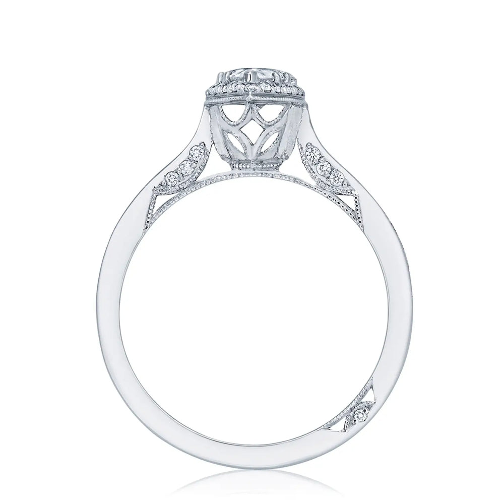 Tacori 18k Dantela Pear Bloom Engagement Ring