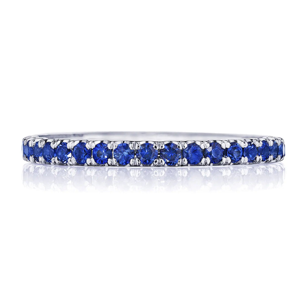 Tacori Sculpted Crescent String of Sapphires Ring