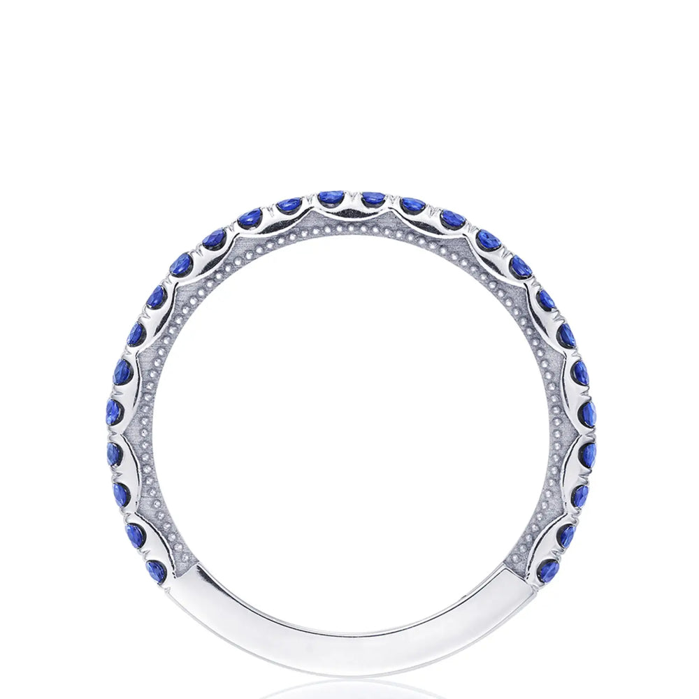 Tacori Sculpted Crescent String of Sapphires Ring