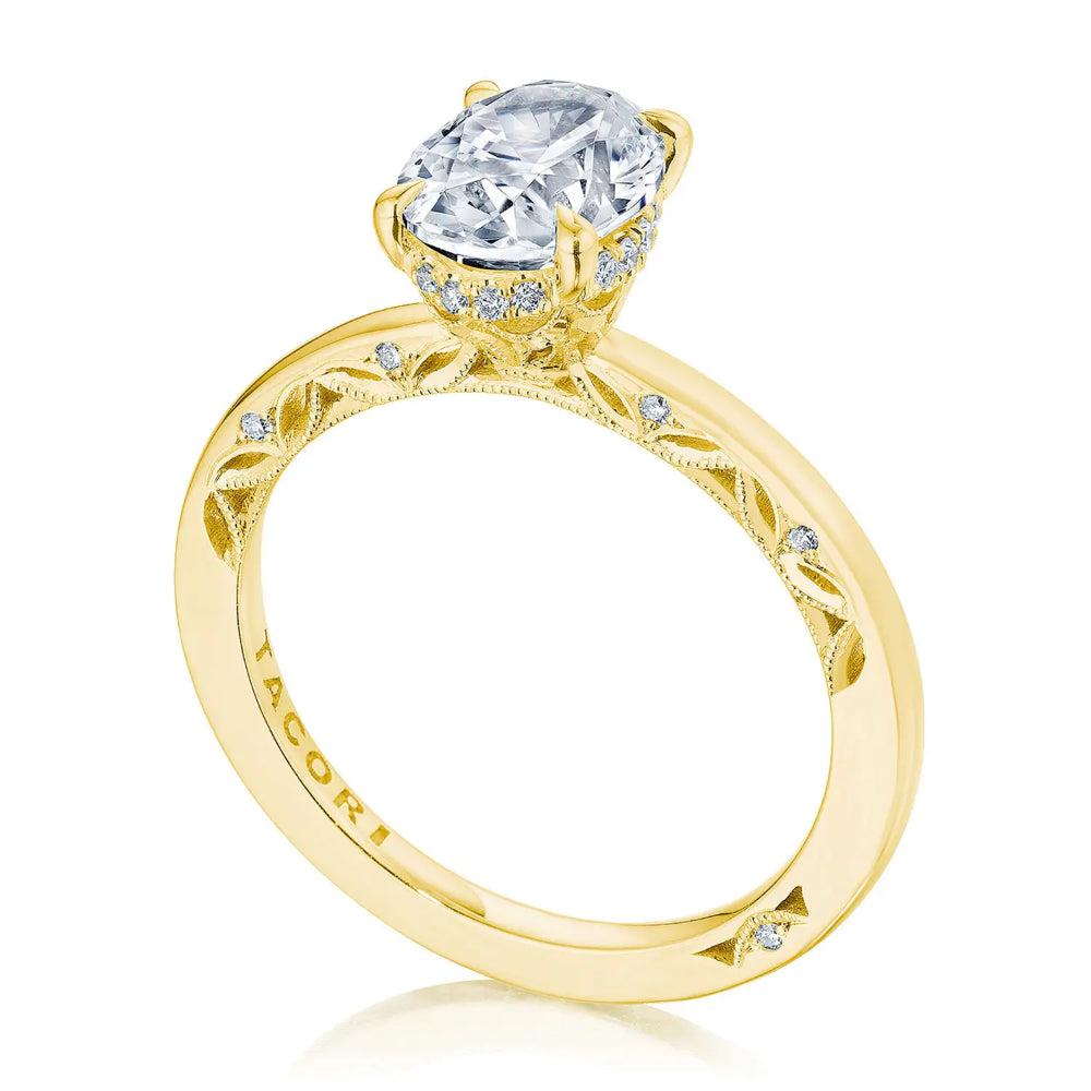 Tacori Dantela Oval Solitaire Engagement Ring