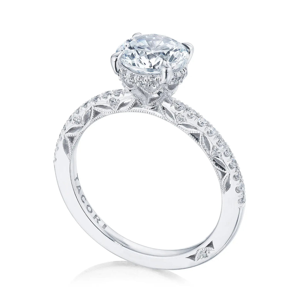 Tacori Dantela Round Solitaire Engagement Ring