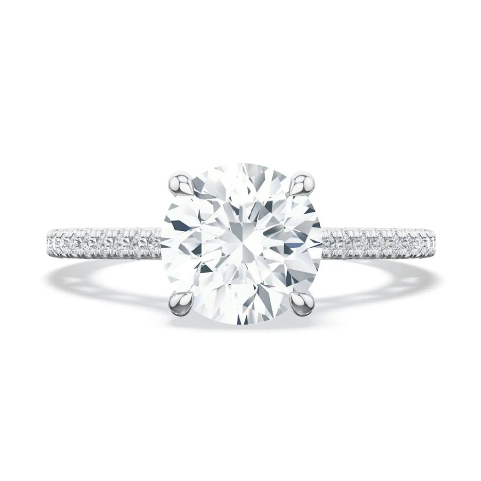 Tacori 18k Lunetta Crescent Round Solitaire Engagement Ring – Smyth ...