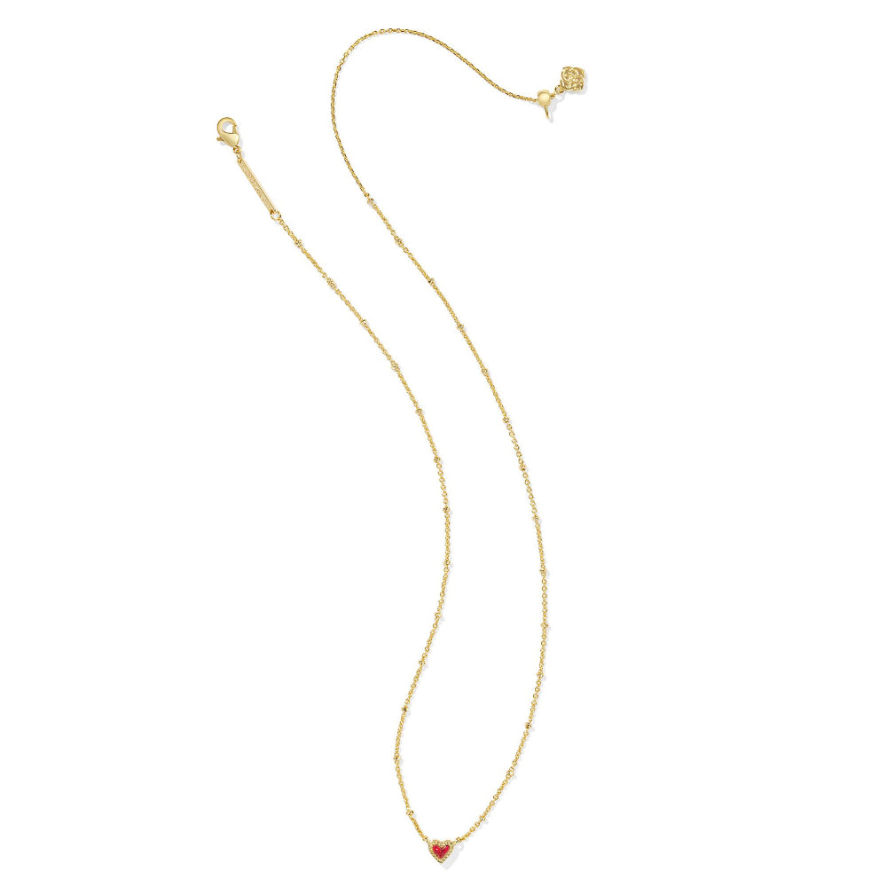 Kendra Scott Mini Ari Heart Satellite Short Pendant Necklace