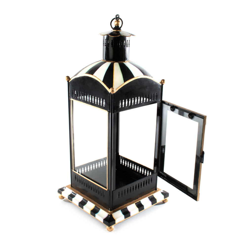 MacKenzie-Childs  Courtly Stripe Small Candle Lantern