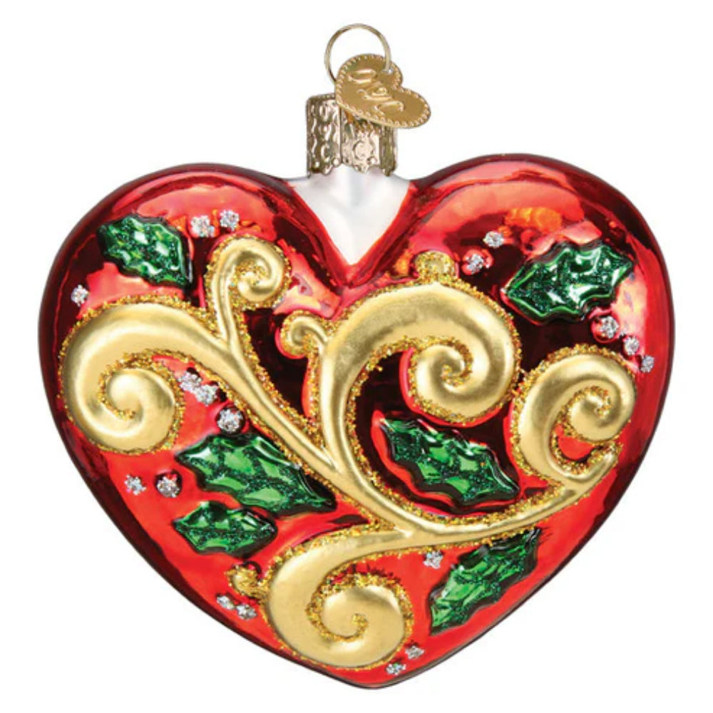 Old World Christmas 2024 First Christmas Heart Ornament