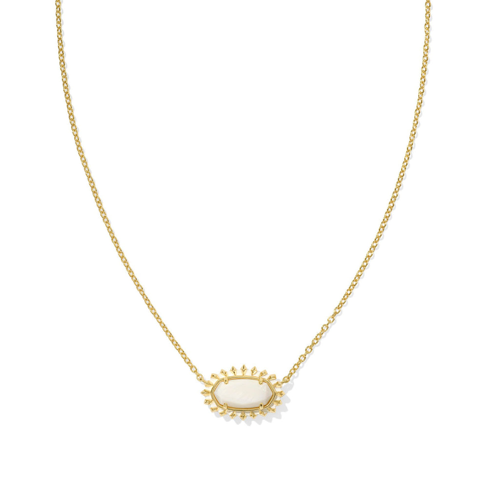 Kendra Scott Elisa Color Burst Frame Short Pendant Necklace