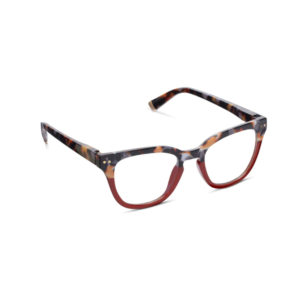 Peepers Blue Light Readers Faye - Gray Botanico/Dark Red – Smyth Jewelers