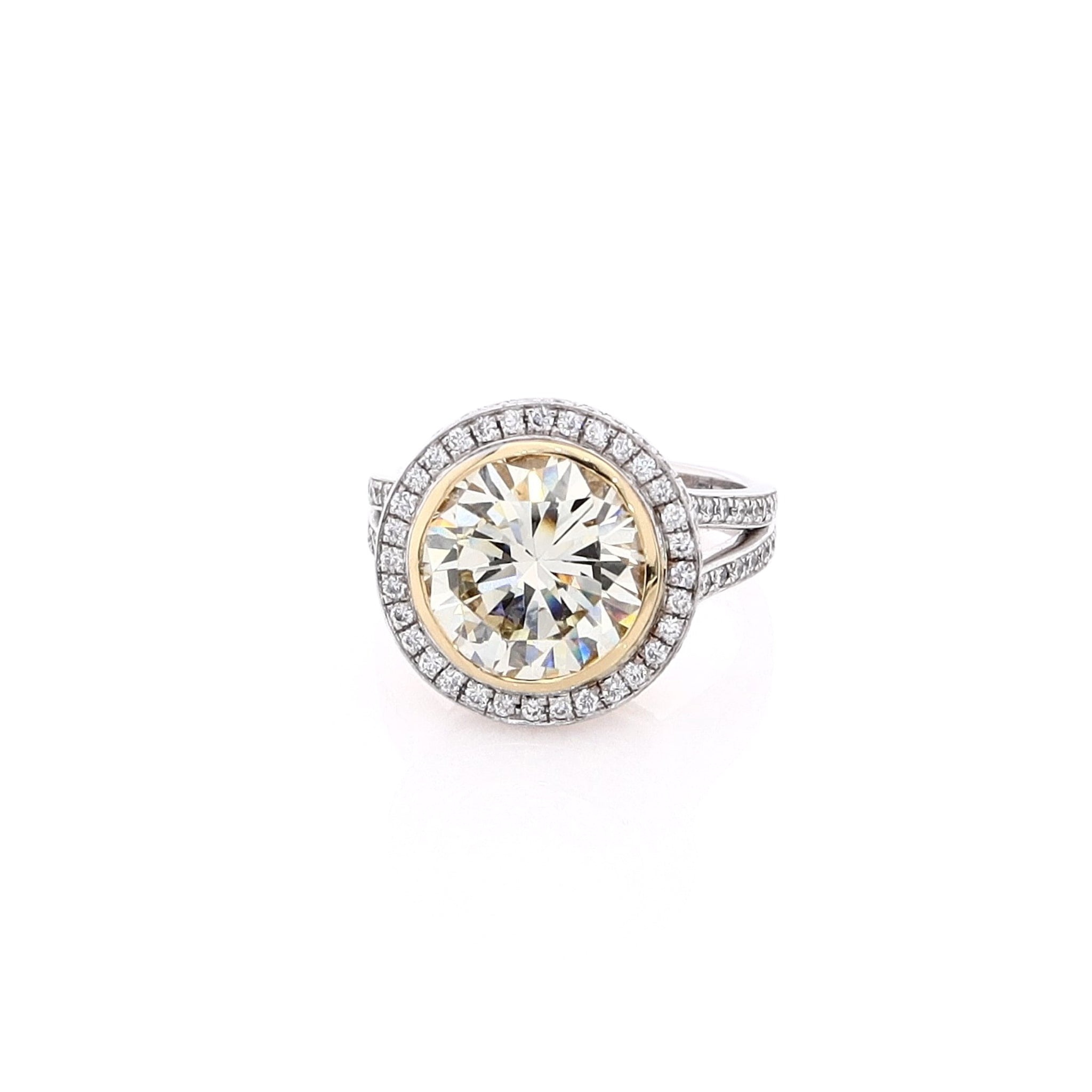 Estate Martin Flyer 18 Karat Two Tone Diamond Engagement Ring – Smyth ...