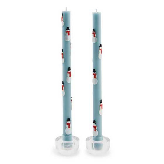 MacKenzie-Childs Snowman Dinner Candles - Set of 2