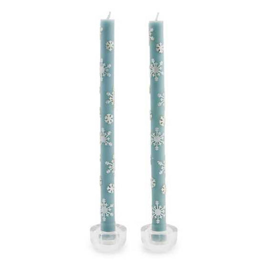 MacKenzie-Childs Snowflake Dinner Candles - Set of 2