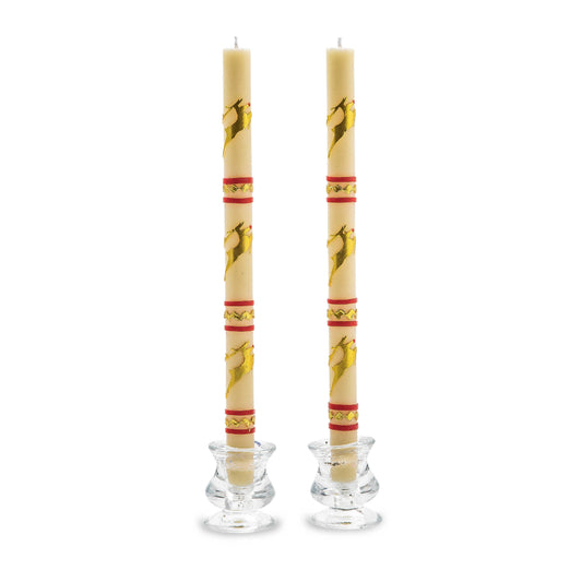 MacKenzie-Childs Reindeer Dinner Candles - Set of 2