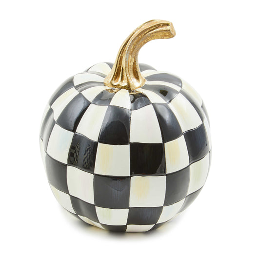 MacKenzie-Childs Courtly Check Glossy Pumpkin - Mini