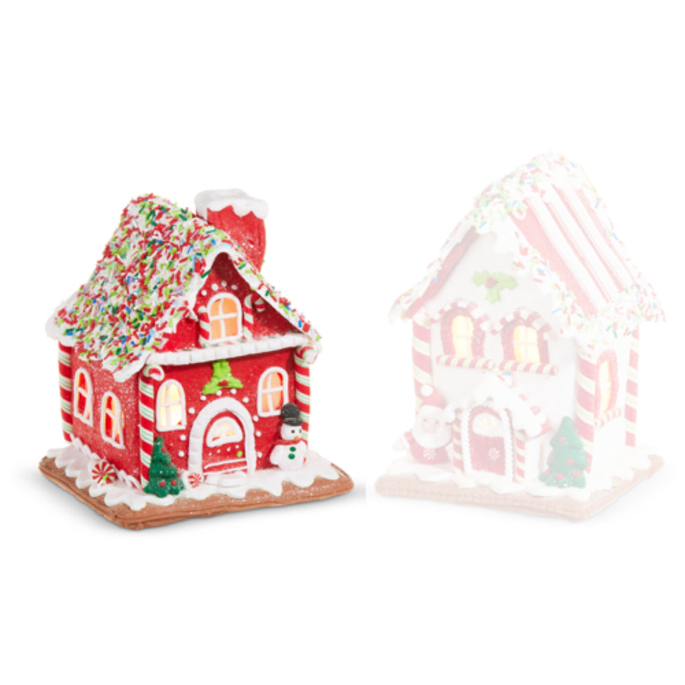 Raz Imports 2024 Light Up Gingerbread Castle Display