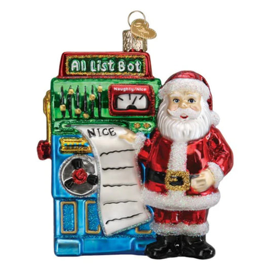 Old World Christmas Santa's Al Bot Ornament