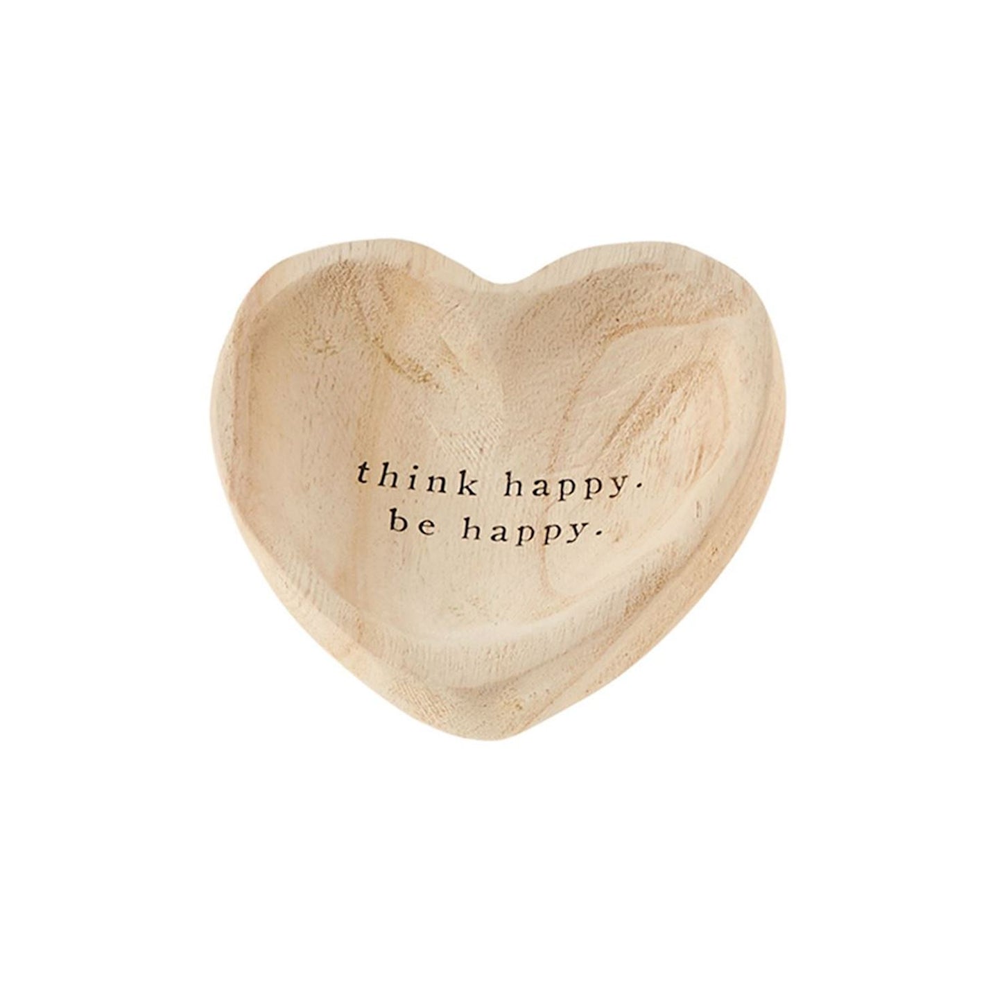 Mud Pie Wood Heart Trinket Tray