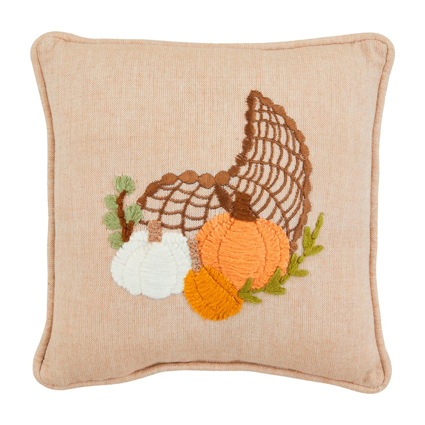 Mud Pie Fall Mini Embroidery Pillow