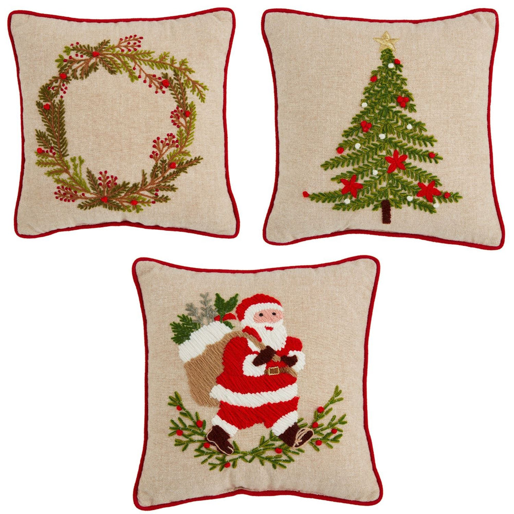 Mud Pie Christmas Icon Mini Pillow