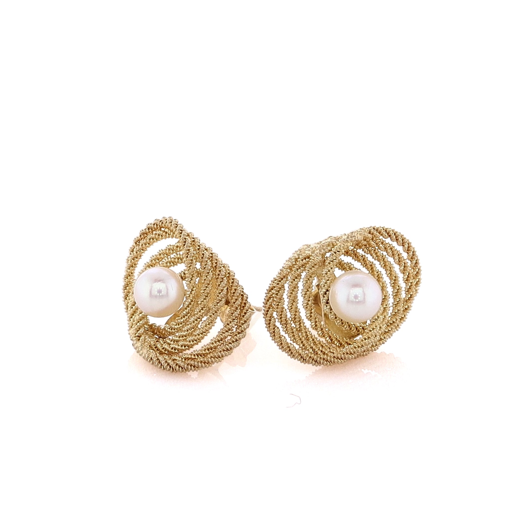 Estate pearl earrings deals