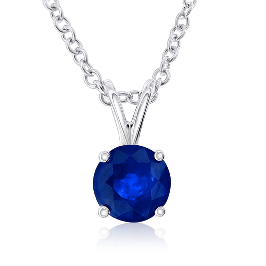 Smyth Jewelers 14k Gold Sapphire Pendant Necklace