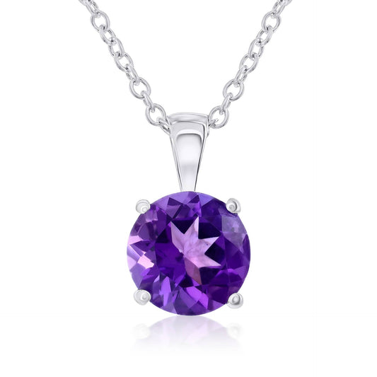 Smyth Jewelers 14k Gold Amethyst Pendant Necklace