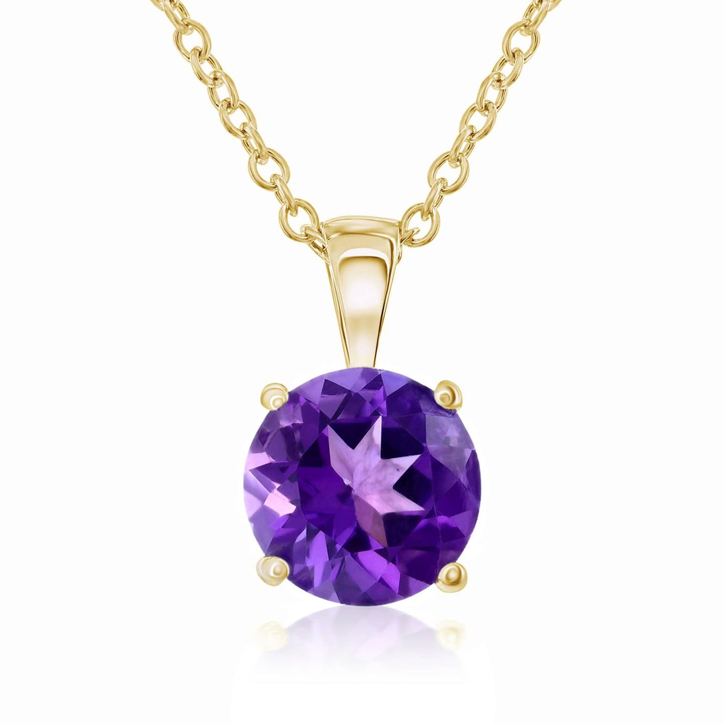 Smyth Jewelers 14k Gold Amethyst Pendant Necklace