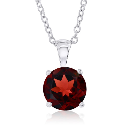 Smyth Jewelers 14k Gold Garnet Pendant Necklace