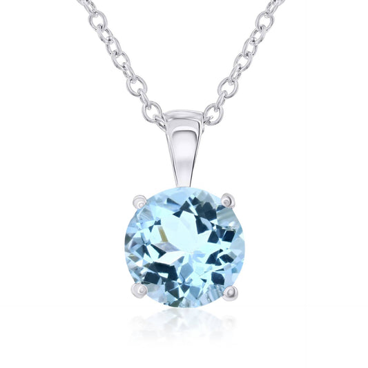 Smyth Jewelers 14k Gold Aquamarine Pendant Necklace