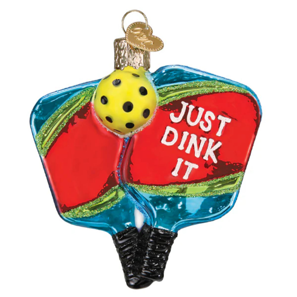 Old World Christmas Pickleball Paddles Ornament