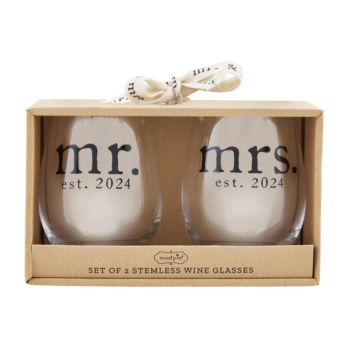 Mr Stemless Wine Glass