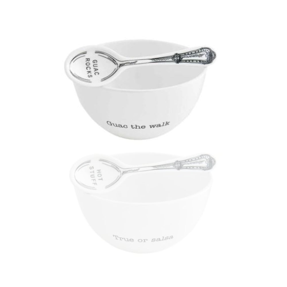 Mud Pie Melamine Salsa or Guac Bowl Set