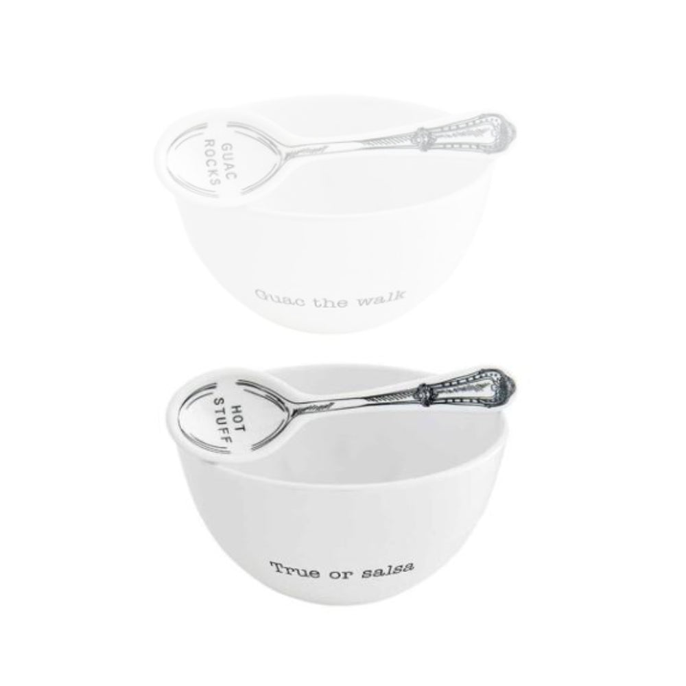 Mud Pie Melamine Salsa or Guac Bowl Set