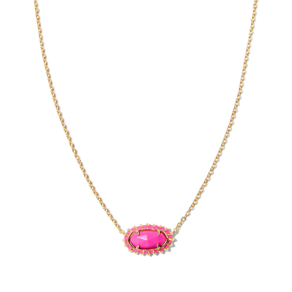 Kendra Scott Elisa Color Burst Frame Short Pendant Necklace