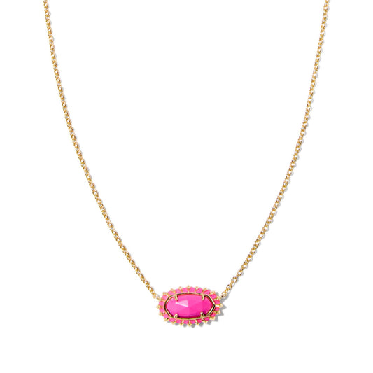 Kendra Scott Elisa Color Burst Frame Short Pendant Necklace