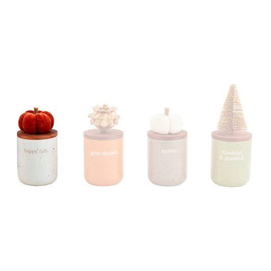 Mud Pie Fall Topper Mini Candle