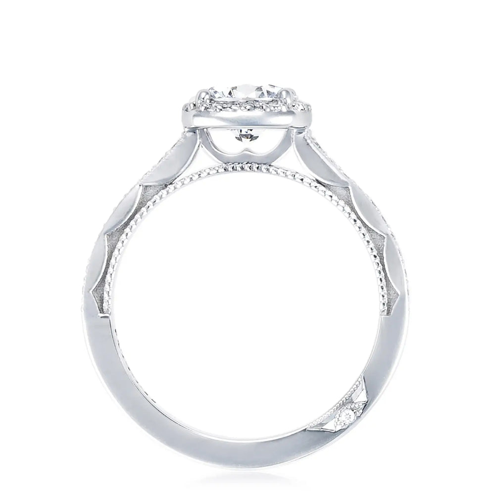 Tacori 18k Sculpted Crescent Round Bloom Engagement Ring