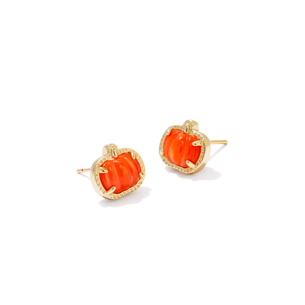 Kendra Scott Pumpkin Stud Earrings