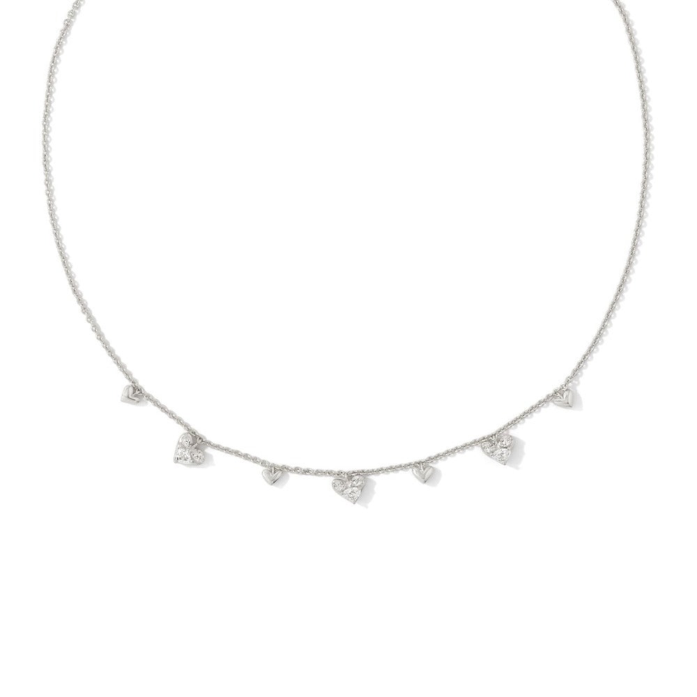 White crystal clearance choker