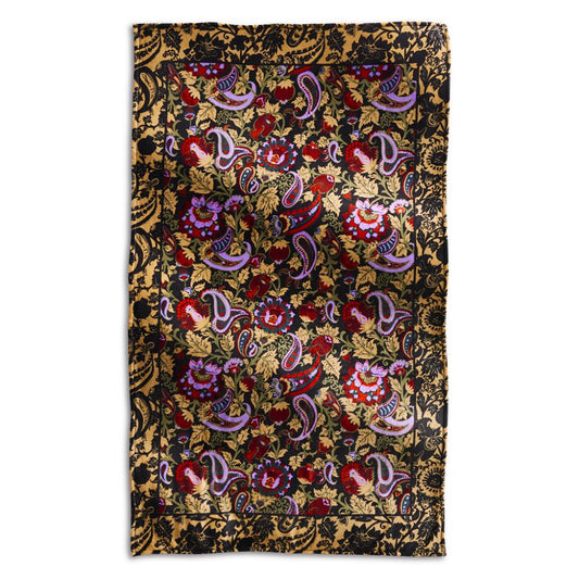 Vera Bradley Plush Throw Blanket in Fleece - Midnight Garden Paisley