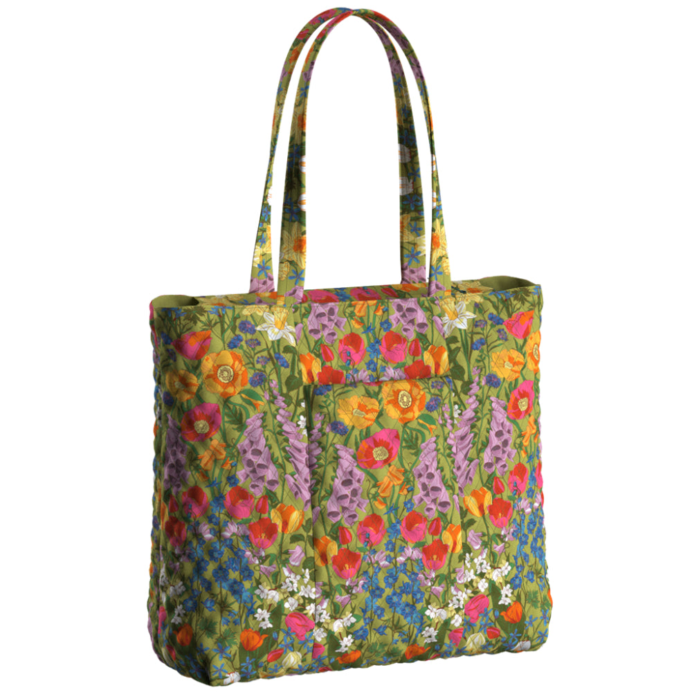 Vera Bradley Original Tote in Cotton Gabardine-Meadow Bouquet