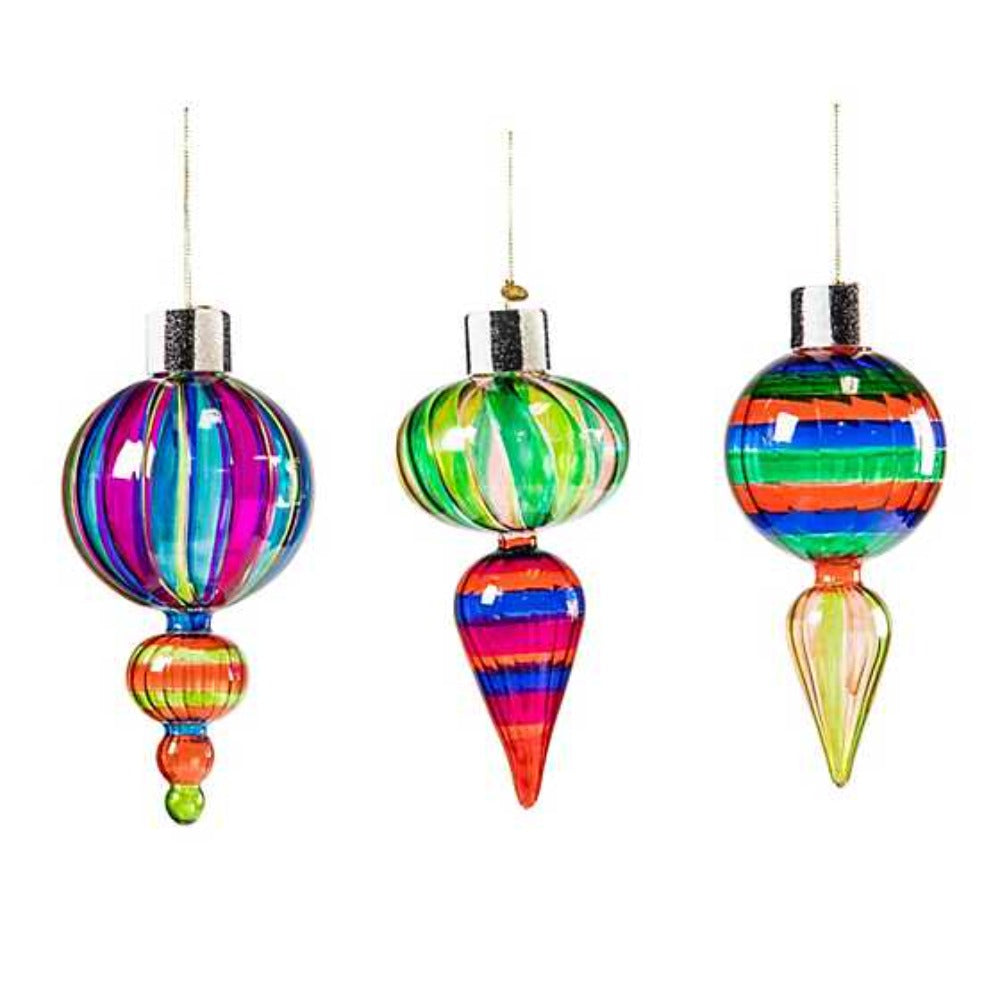 MacKenzie-Childs Granny Kitsch Glass Drop Ornaments - Set of 3 – Smyth ...