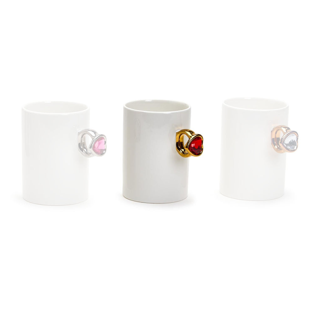 Two's Company Put a Ring on It Mug With Heart Jewel Accent