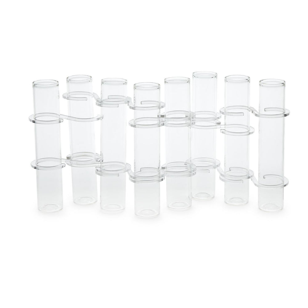 Two's Company Set of 8 Hinged Tube Flower Vases/Arranger in Gift Box