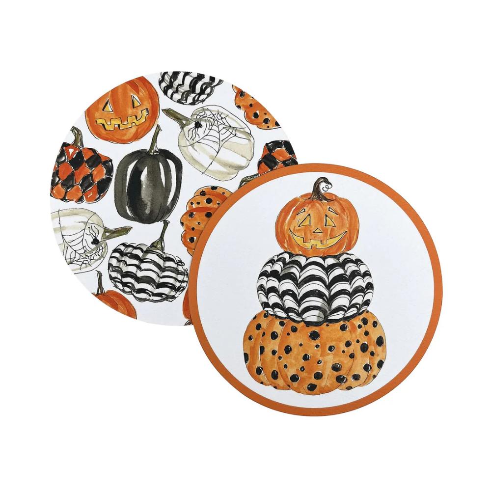 Mariposa Pumpkins Beaded Coaster Set