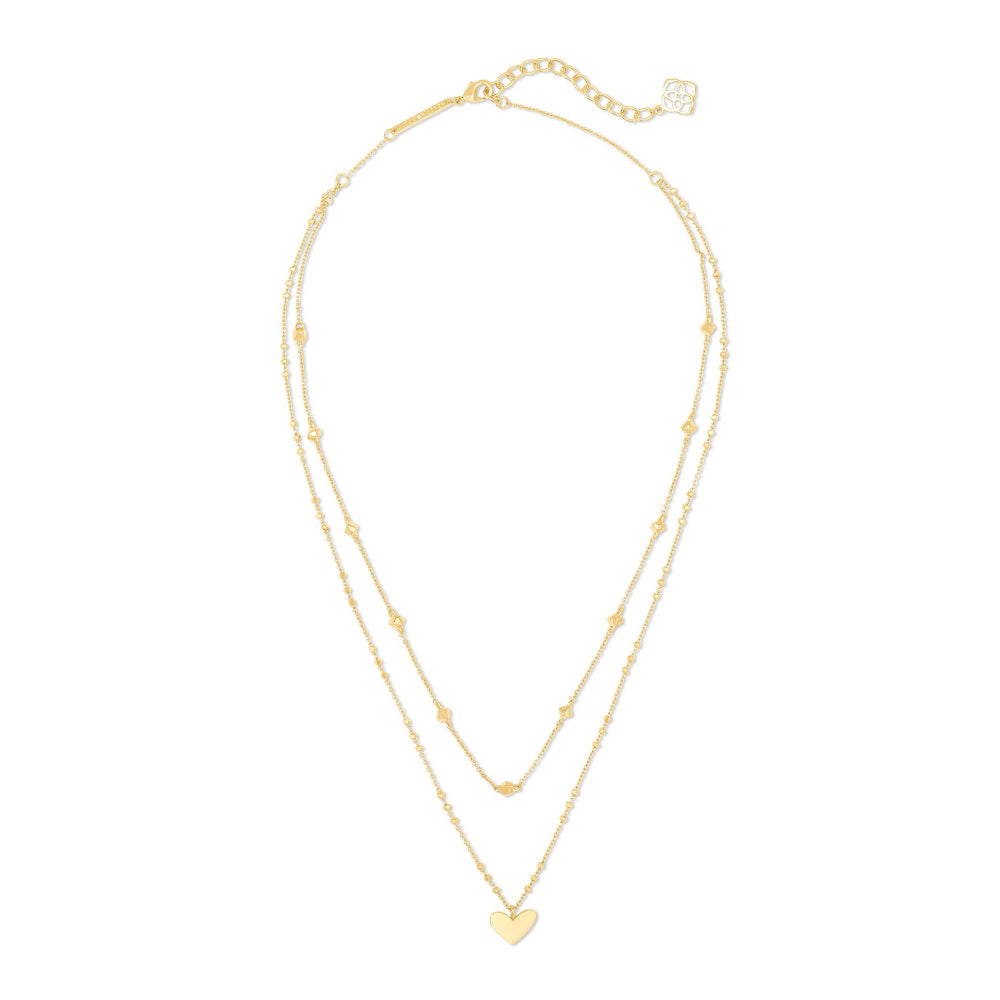 Kendra Scott Ari Heart Multi Strand Necklace Gold