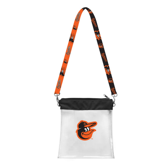 Little Earth Productions MLB Baltimore Orioles Clear Pattern Strap Bag