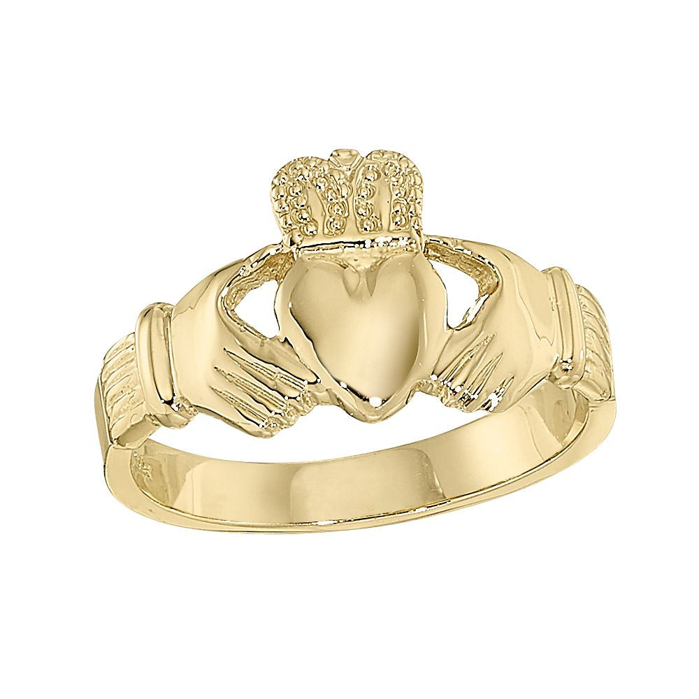 Men's 14k Yellow Gold Extra Heavy Claddagh Ring – Smyth Jewelers